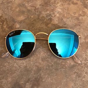 Ray-Ban sunglasses rb3447 round metal polarized,